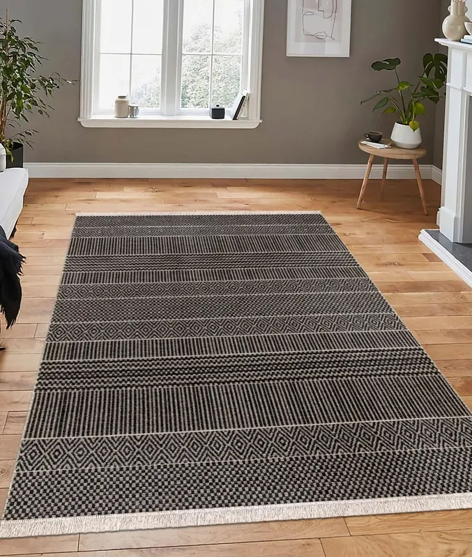 Covor Quimy - Multicolor / Negru