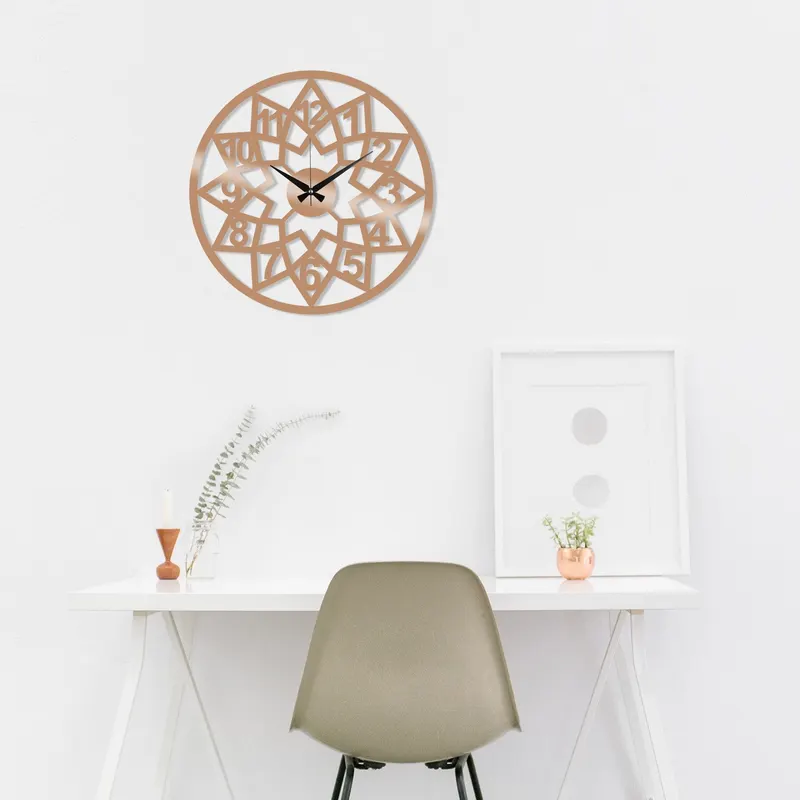 Ceas de perete Metal Wall Clock 20, Negru, 48x1x48 cm - Multicolor