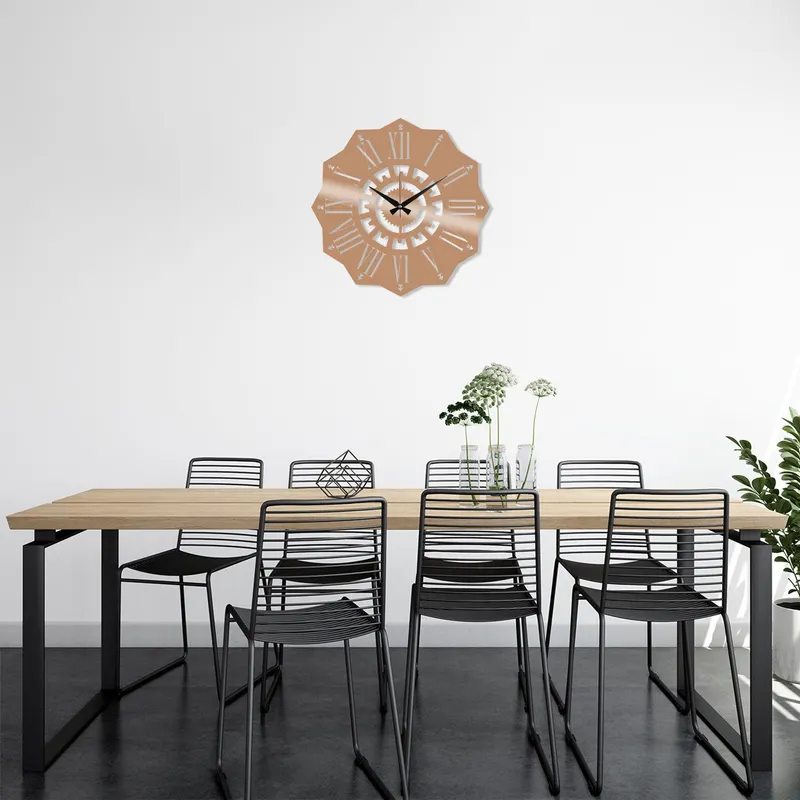 Ceas de perete Metal Wall Clock 25, Negru, 48x1x48 cm - Multicolor