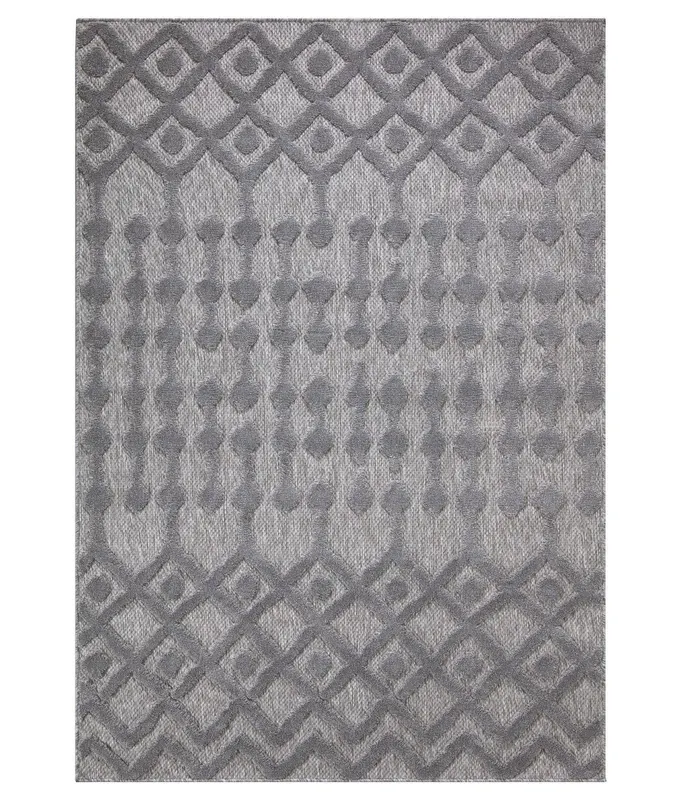Covor de living / dormitor 58388A - Multicolor / Gri