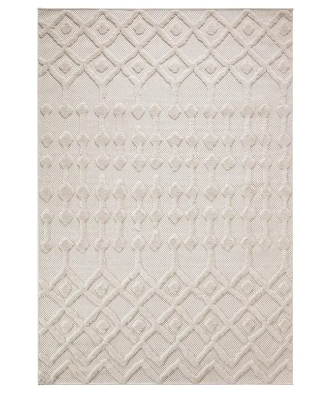 Covor de living / dormitor 58388A - Multicolor / Alb