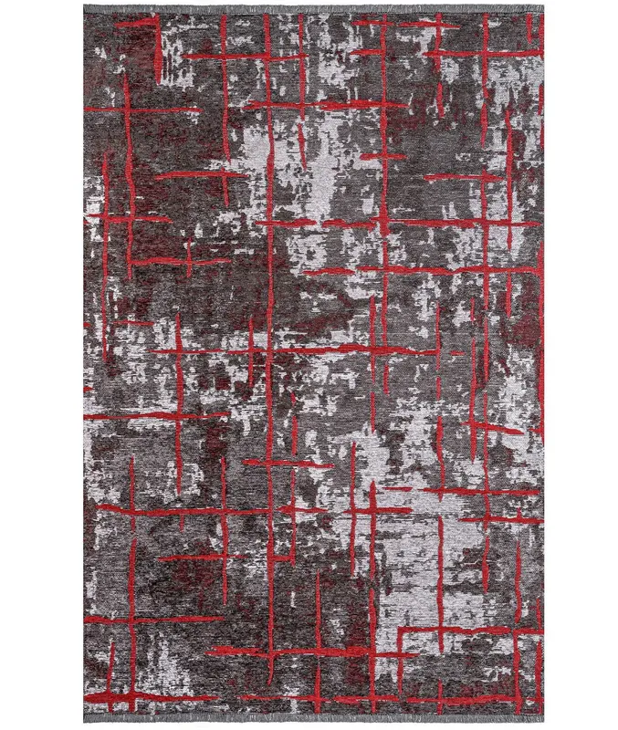 Covor de Hol Memento, Antiderepant, 75x150 cm - Roșu / 75 x 150