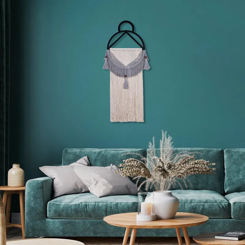 Decoratiune de perete Metal Orenmac, Crem, 107x1x41 cm - Crem