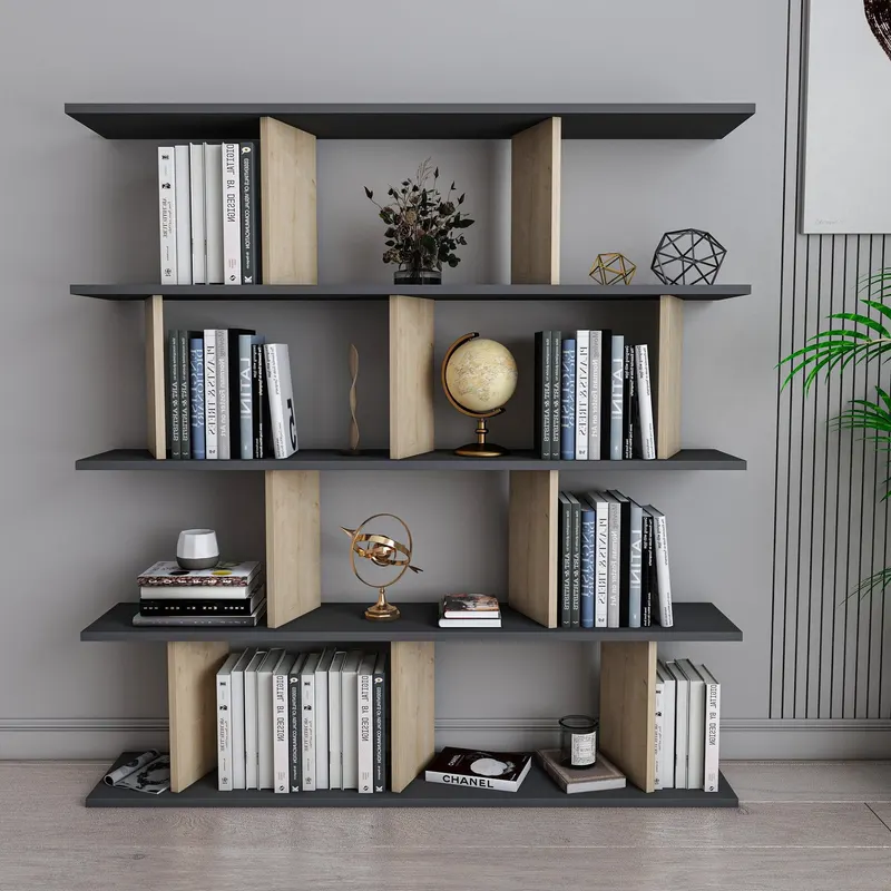 Biblioteca Inari cu 5 Rafturi, 130 X 137 X 25 Cm - arsiv8