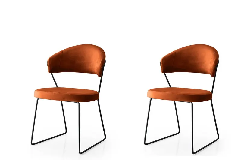 Set scaune Bucatarie Sufragerie (2 bucăți) MN Chair Set, Muştar, 56 x 75 x 53 cm - arsiv4