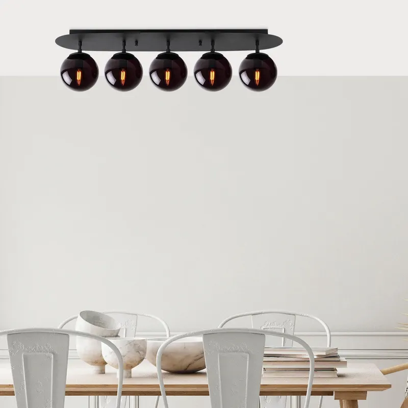 Lustra Welles Chandelier, Negru - Negru