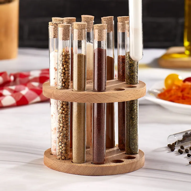 Set borcane de condimente, 1.5x1.5x16 cm - Natural