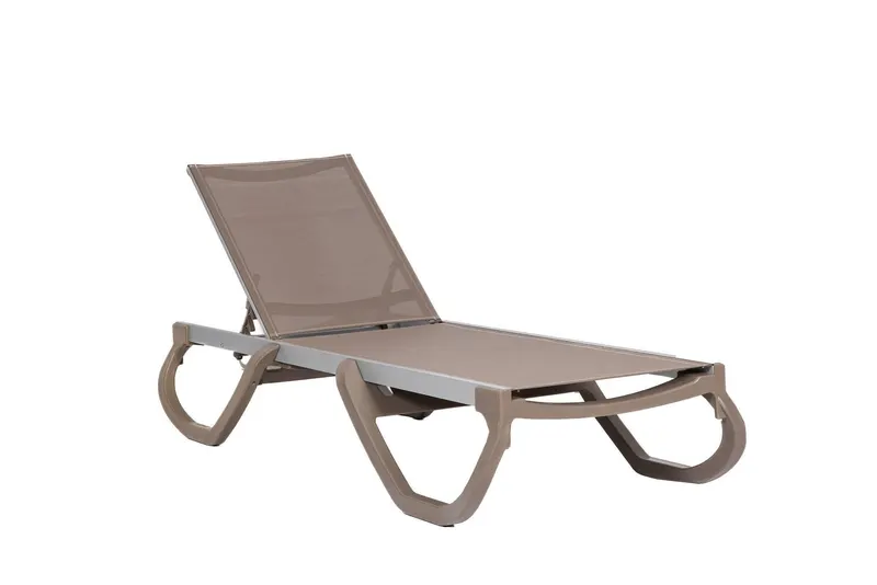 Șezlong Panama - Mink, Maro, 195x36x72 cm - Maro