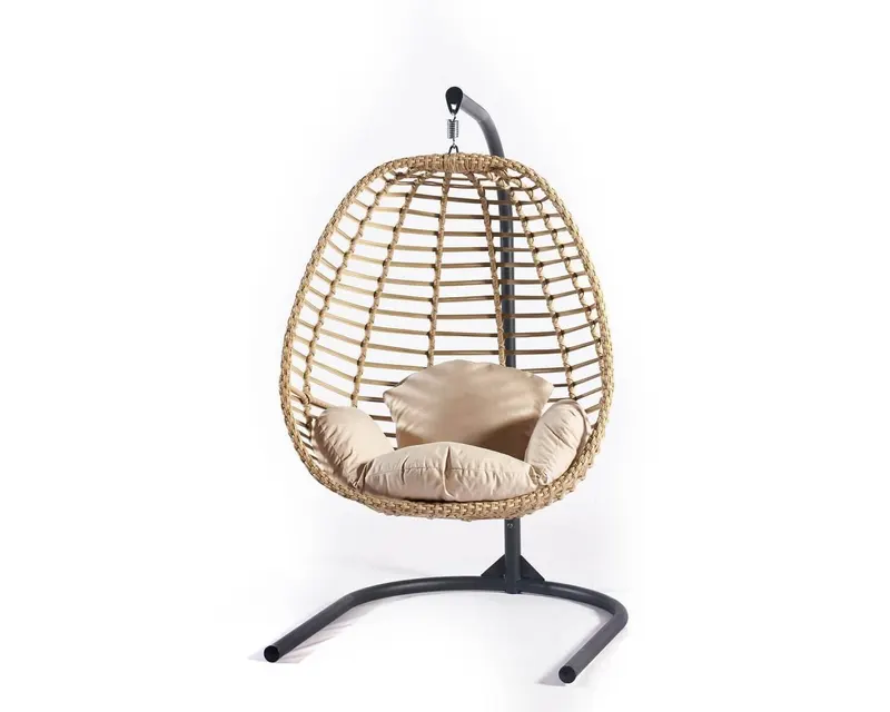 Balansoar de Gradina cu un singur loc, Cenova, Crem, 103 X 113 X 214 Cm - Crem