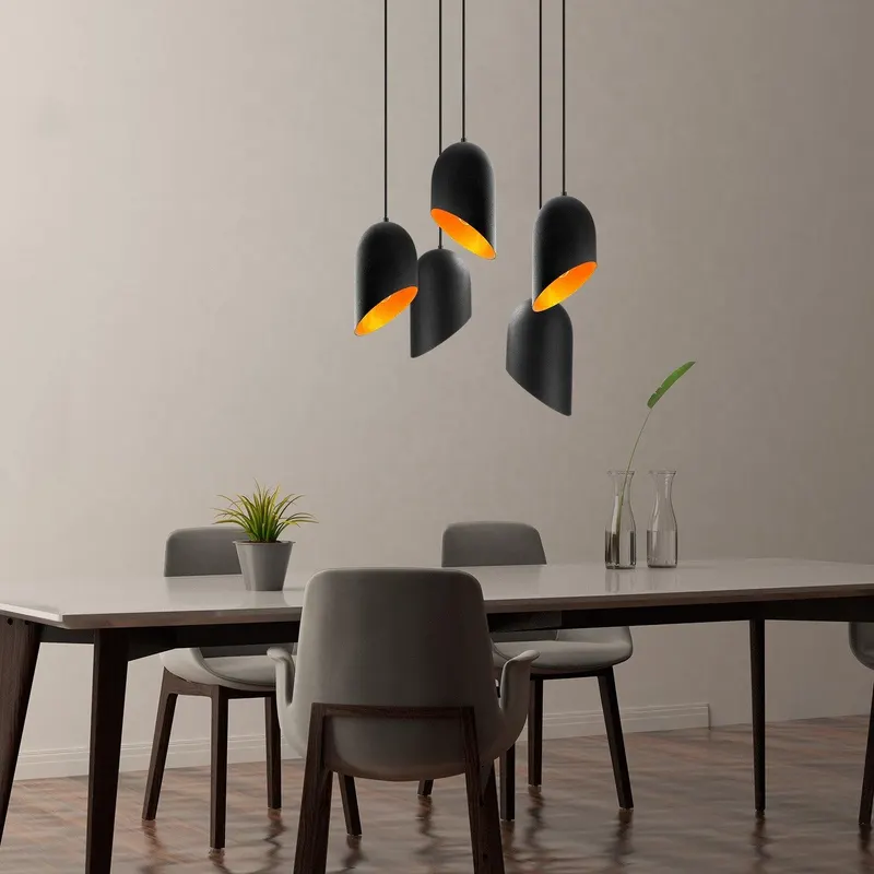 Lustra Kesik Chandelier, Negru - Negru