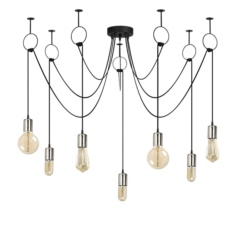 Lustra Luminoxa 01, Negru - Negru