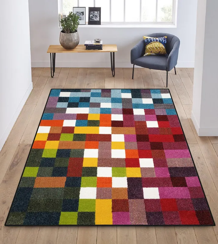 Covor Geo, Multicolor (diverse dimensiuni) - arsiv2 / Multicolor