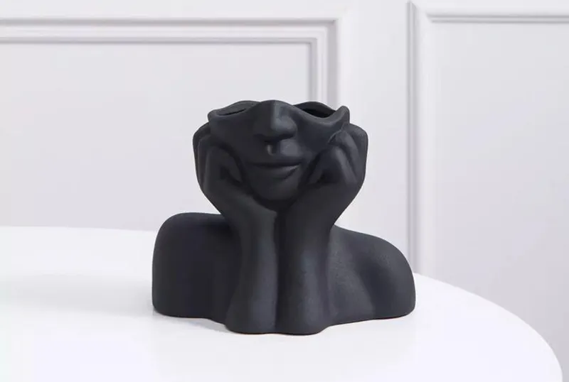 Vaza Iskandinav Layd 19x16 - Negru