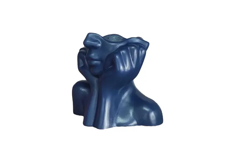 Vaza Iskandinav Layd 19x16 - Indigo Blue