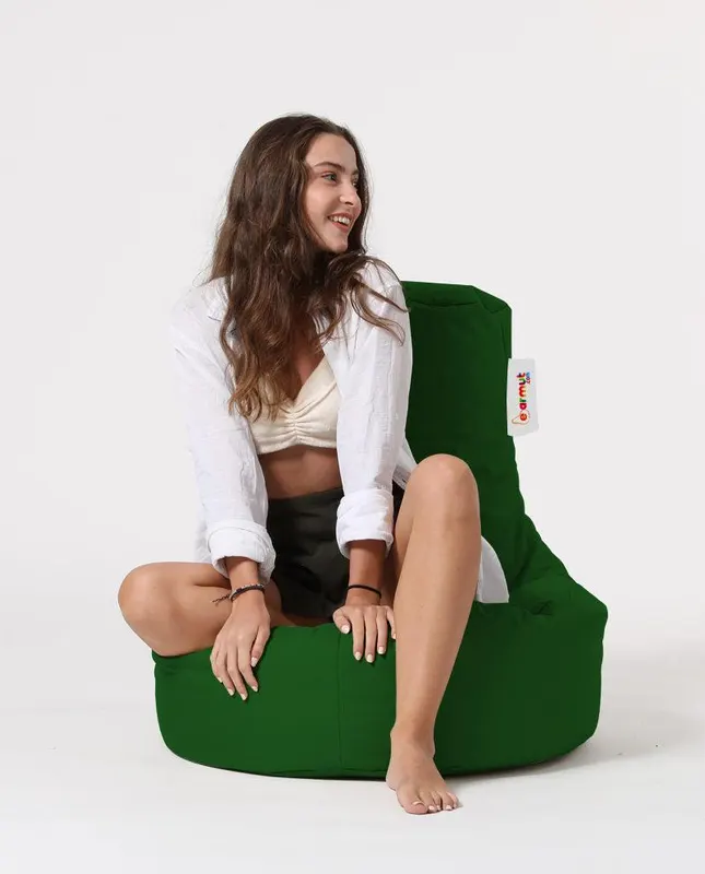 Fotoliu Para , DirtProof, Impermeabil, Dehusabil,Garden Bean Bag Ricci, 70 x 80 x 35 cm - Verde