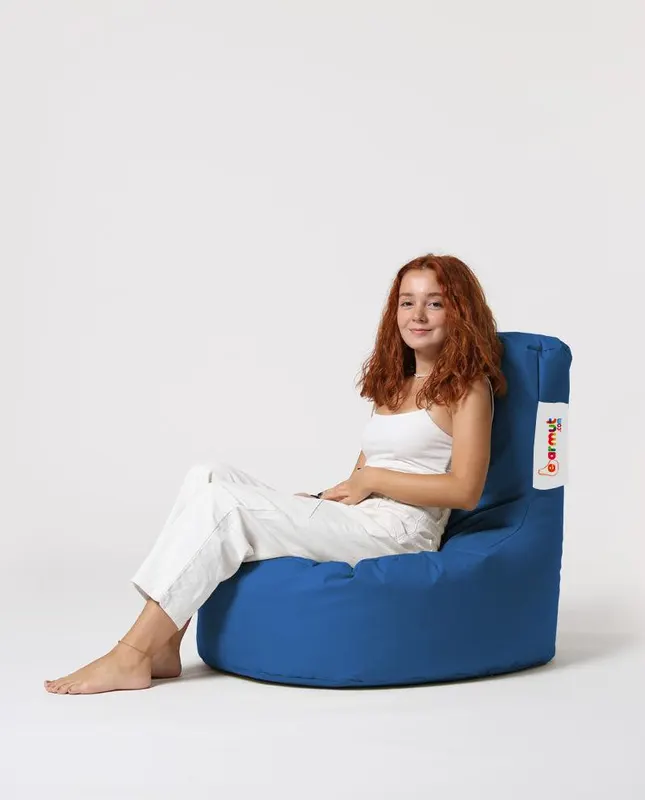 Fotoliu Para , DirtProof, Impermeabil, Dehusabil,Garden Bean Bag Ricci, 70 x 80 x 35 cm - Albastru