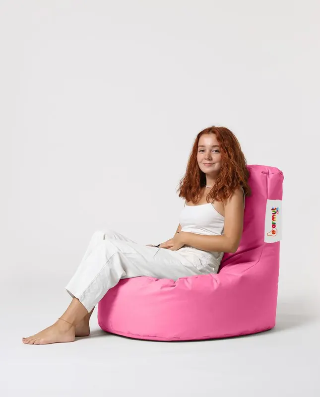 Fotoliu Para , DirtProof, Impermeabil, Dehusabil,Garden Bean Bag Ricci, 70 x 80 x 35 cm - Roz