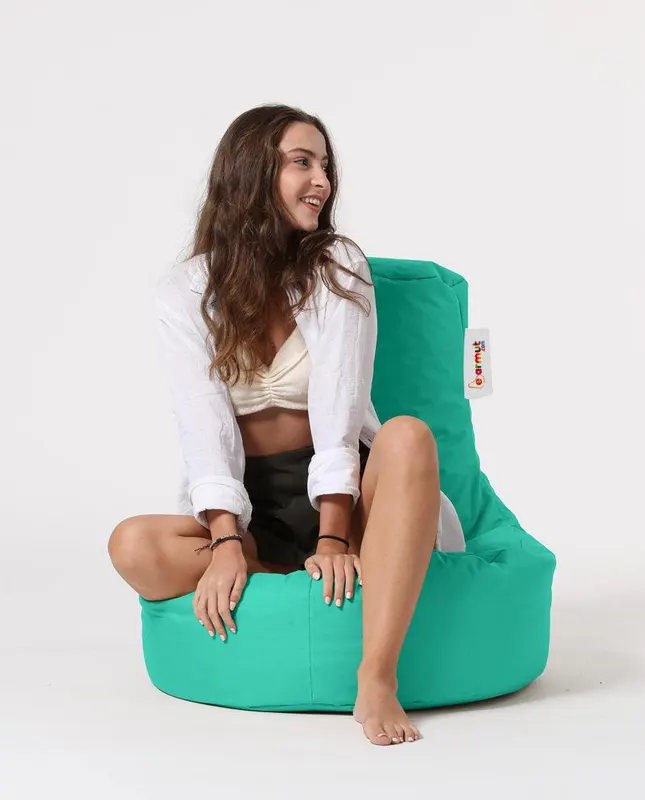 Fotoliu Para , DirtProof, Impermeabil, Dehusabil,Garden Bean Bag Ricci, 70 x 80 x 35 cm - Turcoaz