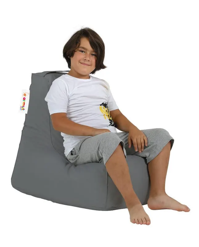 Fotoliu pentru copii, Bean Bag, Ferndale, impermeabil, Garden Bean Bag,  40 x 65 x 25 cm - Gri