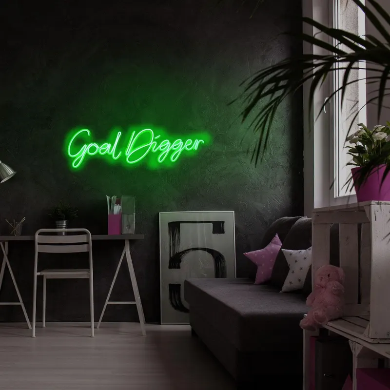 Aplica de Perete Neon Goal Digger - Verde