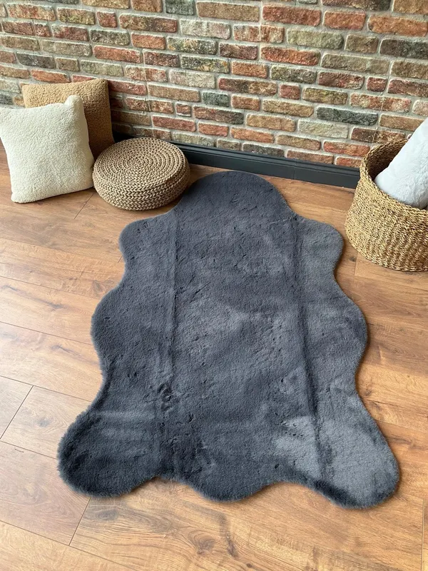 Covor Sekiro (diverse dimensiuni) - Gri inchis / 60 x 90