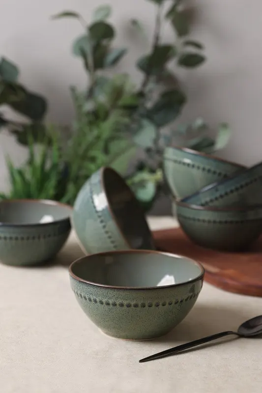 Set de boluri 6 bucăți X00018613, Verde - Verde