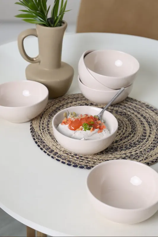 Set de boluri 6 bucăți X00017628, Crem - Crem