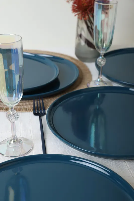 Set de farfurii 6 bucăți ST039028F00041800041800000, Albastru închis - Albastru