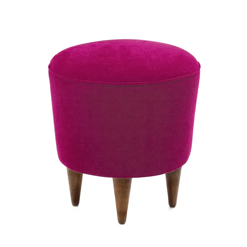 Taburet Norva 160, Roz, 40x40x40 cm - Roz