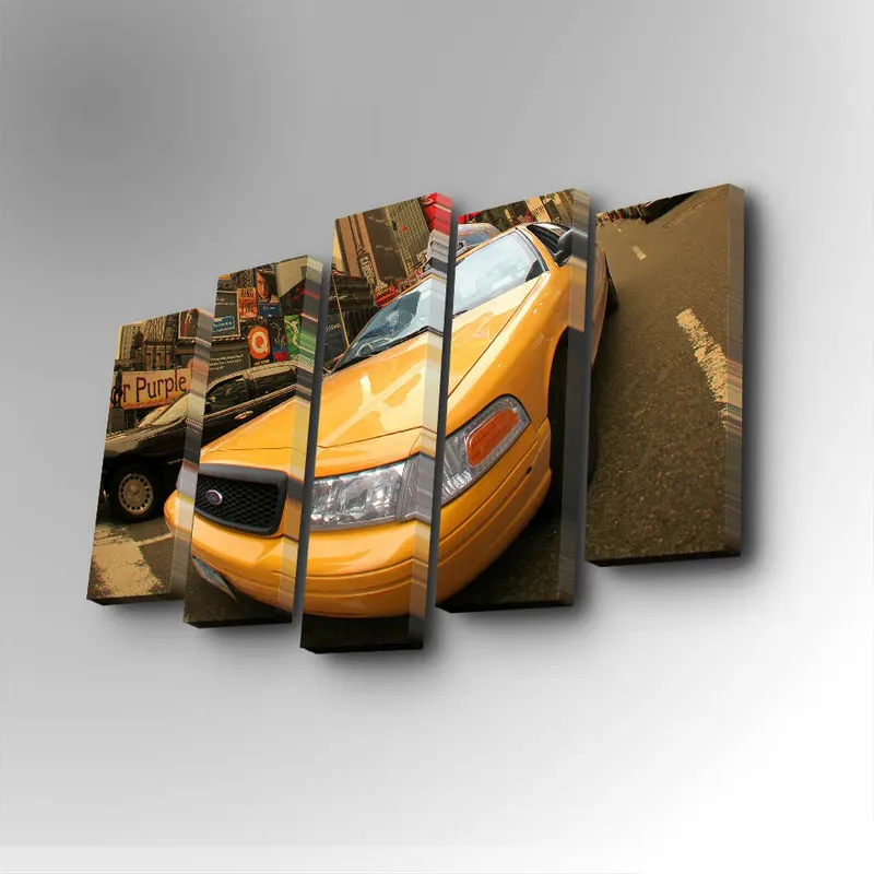 Tablou canvas 5 bucăți 5PUC-082, Multicolor, 82x50x3 cm - Multicolor