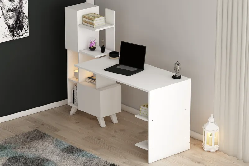 Birou Alis, Alb, 120x60x73 cm - Alb