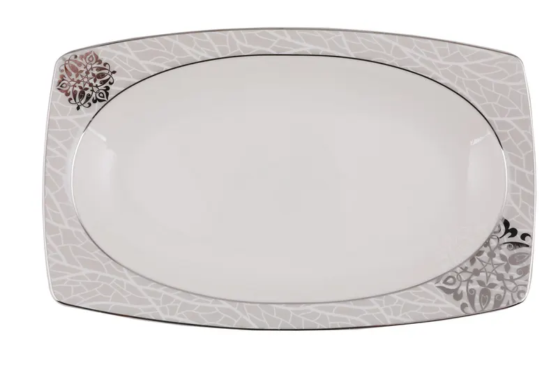 Serviciu de masă 61 bucăți GBSCR61KYT8405951, Alb, 29x18 cm - Alb