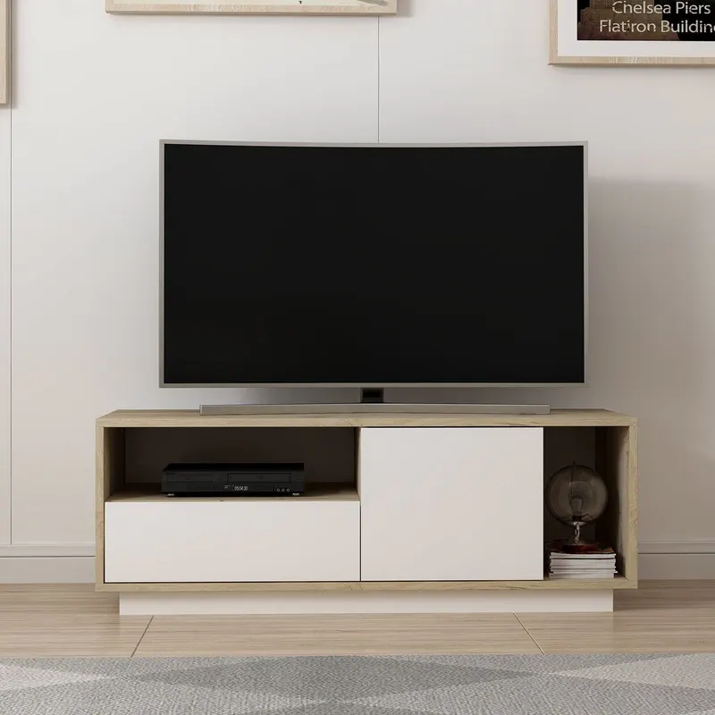 Comodă TV Dream - 8875, Alb, 120x40x44 cm - Alb