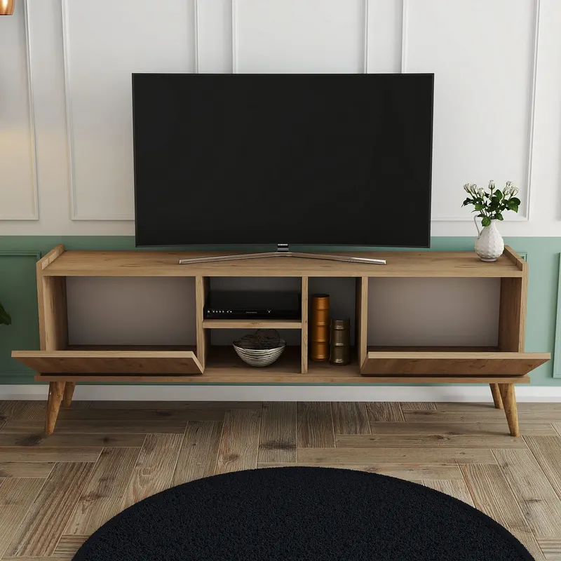 Comodă TV Carmen - 1532, Stejar, 150x34x52 cm - Stejar