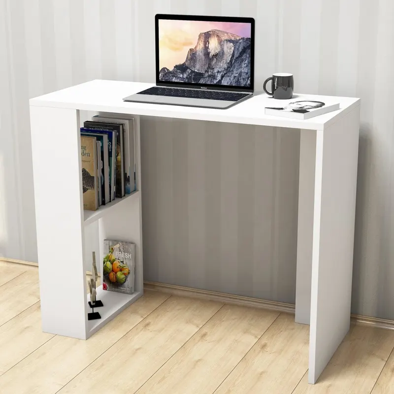 Birou Nano, Alb, 90x40x75 cm - Alb