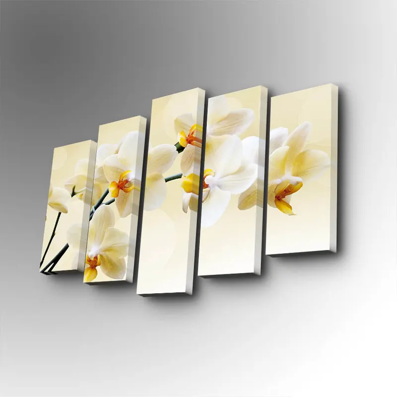 Tablou canvas 5 bucăți 5PUC-140, Multicolor, 82x50x3 cm - Multicolor