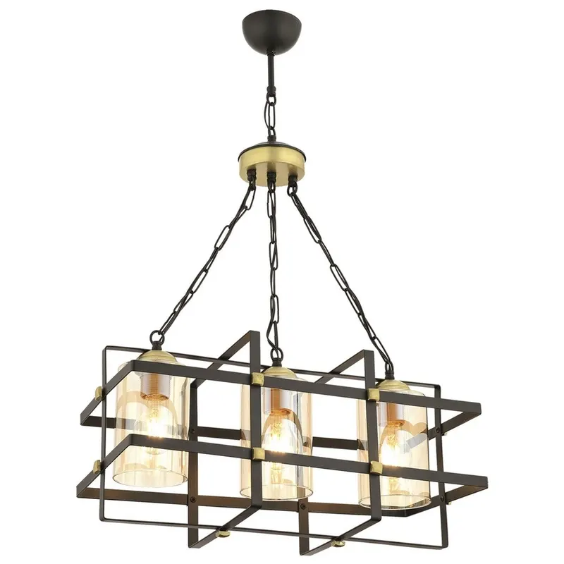 Lustra Hunt Chandelier 65206, Negru - Negru