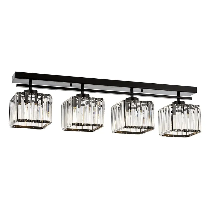 Lustra Hunt Chandelier 1795-4, Negru - Negru