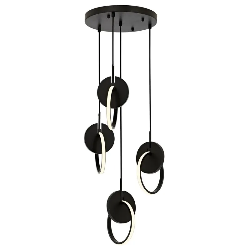Lustra Av-1874-4T-Bsy, 4 xLED - Negru