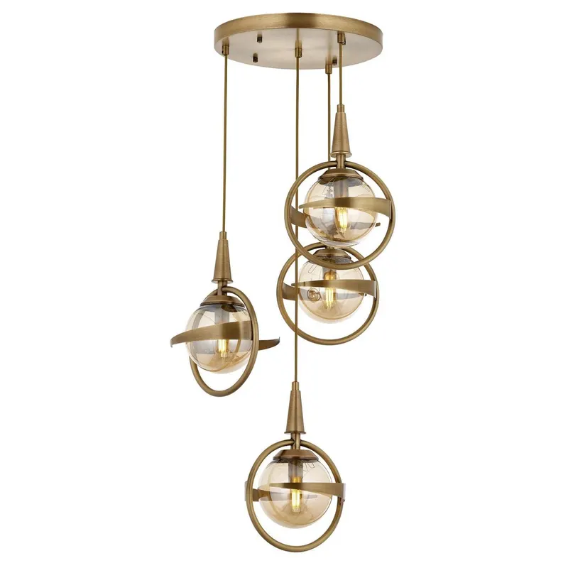 Lustra Av-1899-4Et, Vintage - Auriu