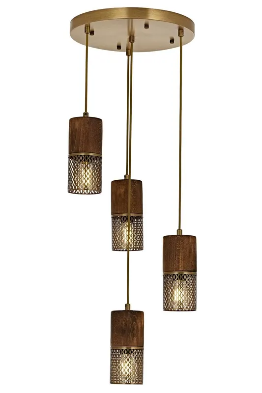 Lustra Hunt Chandelier 1830-4, Vintage - Auriu