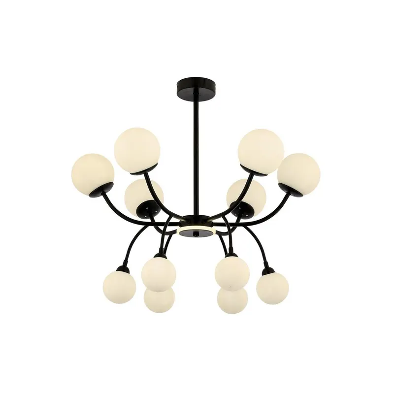 Lustra Av-1894-12Bsy, Negru - Negru