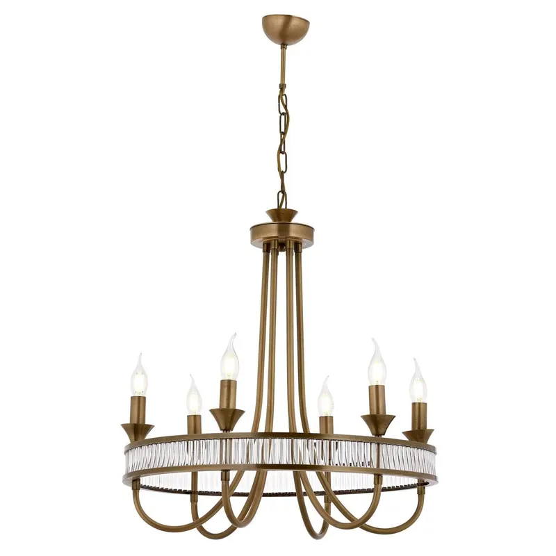 Lustra Hunt Chandelier 1890-6, Vintage - Auriu