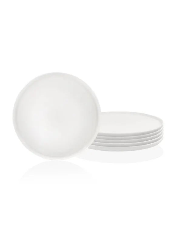 Set 6 Farfurii Puro, Alb, 26 cm - Alb