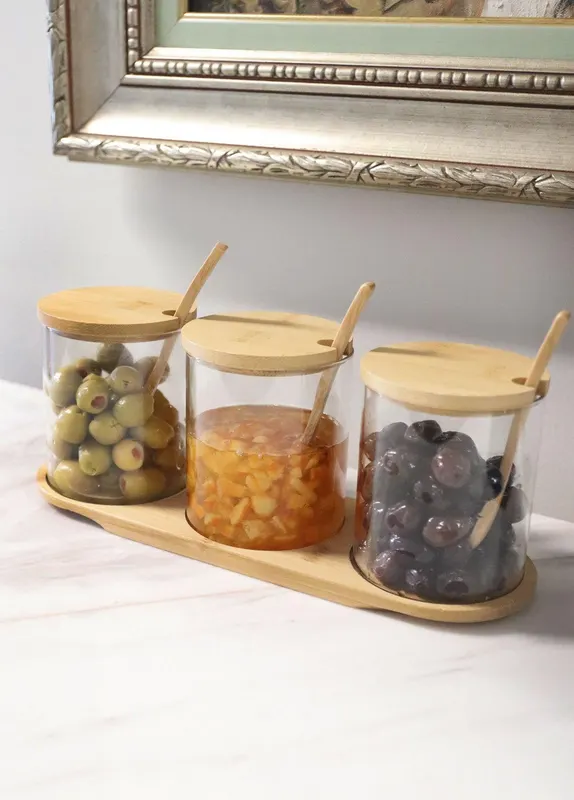 Set cutie de depozitare, Transparent, 10x12x29 cm - Multicolor