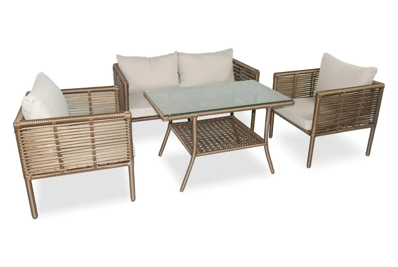 Set De Lounge De Grădină Newyork 130, Maro Inchis, 65X65X66 Cm - arsiv3