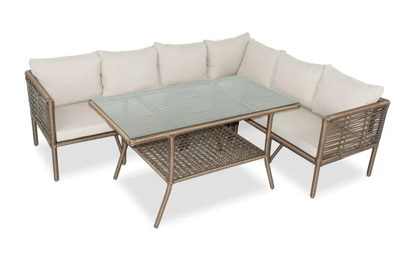 Set De Lounge De Grădină Newyork 224, Maro Inchis, 224X65X180 Cm - arsiv3