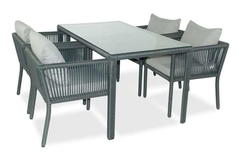 Set De Lounge De Grădină Vera 140, Maro Inchis, 140X75X80 Cm - Gri