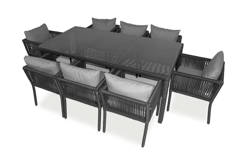 Set De Lounge De Grădină Vera 200, Maro Inchis, 200X75X100 Cm - Gri