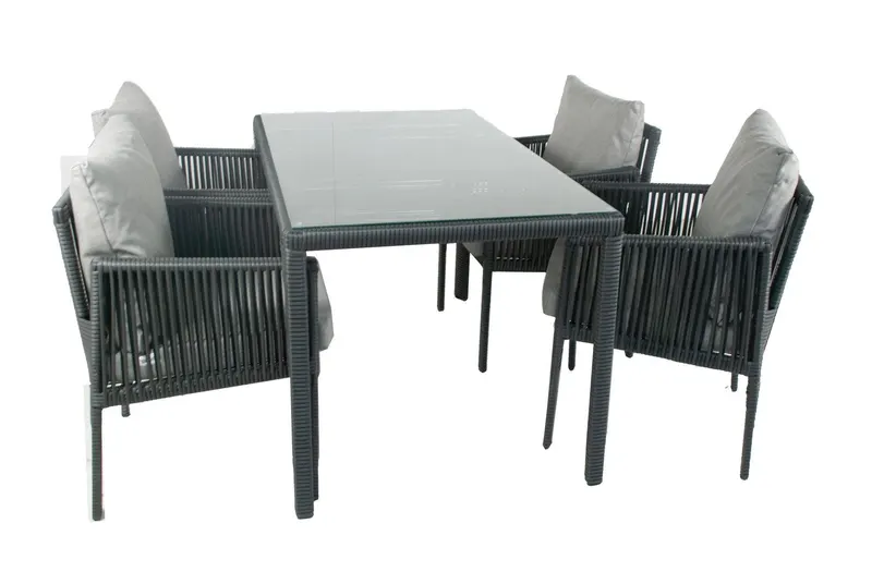Set De Lounge De Grădină Otto 4, Maro Inchis (diverse dimensiuni) - Gri